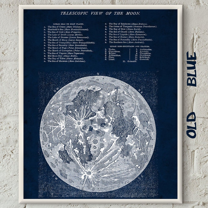 Moon Map - Etsy