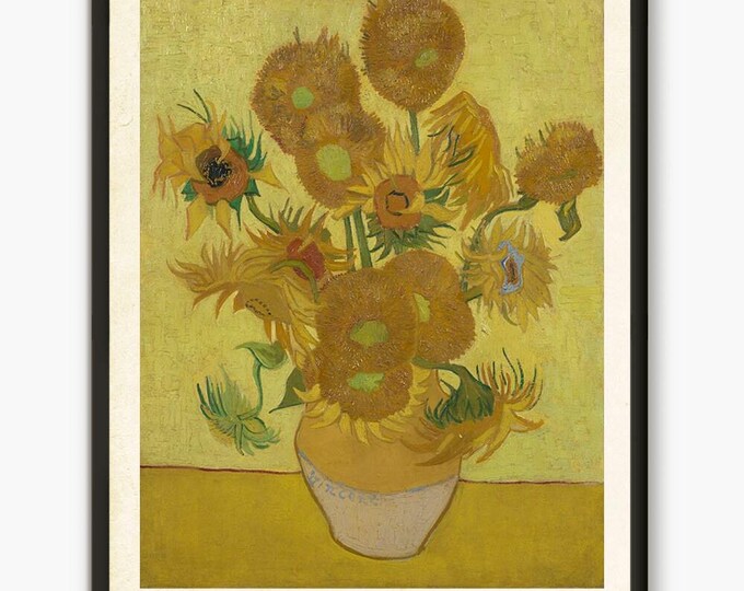 Van Gogh Poster, Flowers Poster, Van Gogh art, Van Gogh Wall art print