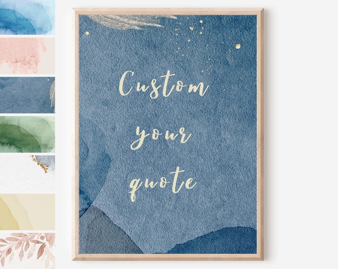 CUSTOM QUOTE PRINT-Personalised gift Print-Custom Typography Print, Custom Text Poster-Custom Quote Sign Art Print Poster