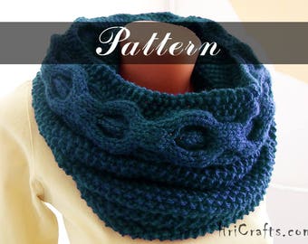 Knitting pattern Scarf Infinity scarf Shawl Instant download Knit hooded scarf Digital file Knit scarf pattern Knitted infinity scarf Collar