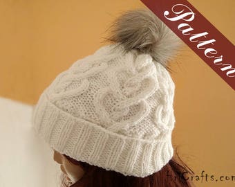 Strickmuster Mütze, Wintermütze Frauen Muster, Strickmütze, Zopfmütze Bommel Mütze Anleitung Frauen Mütze Bommel Mütze Strickmütze Muster Herz