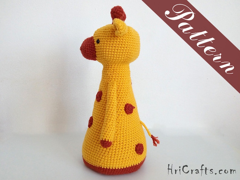 Crochet giraffe doorstopper, pattern giraffe amigurumi, door stop, door stopper, crochet doorstop, crochet pattern door stopper housewarming image 4