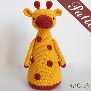 Crochet giraffe doorstopper, pattern giraffe amigurumi, door stop, door stopper, crochet doorstop, crochet pattern door stopper housewarming image 2