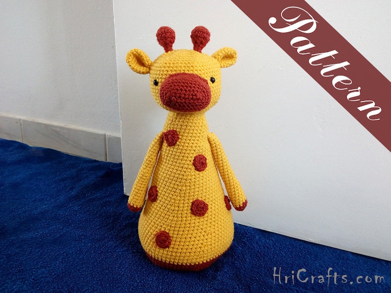 Crochet giraffe doorstopper, pattern giraffe amigurumi, door stop, door stopper, crochet doorstop, crochet pattern door stopper housewarming image 6