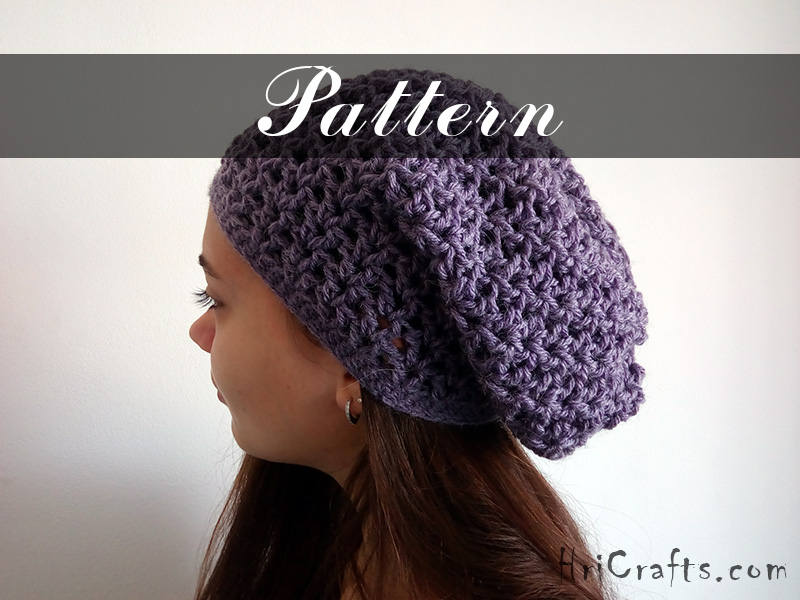 Crochet Pattern, Crochet Hat Pattern Slouchy Hat Pattern Women Hat ...