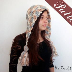 Crochet pattern Hat crochet pattern, Tassel hat pattern, Winter hat, Womens hat, Crochet pattern hat, Earflap hat, Chunky hat, Pompom hat