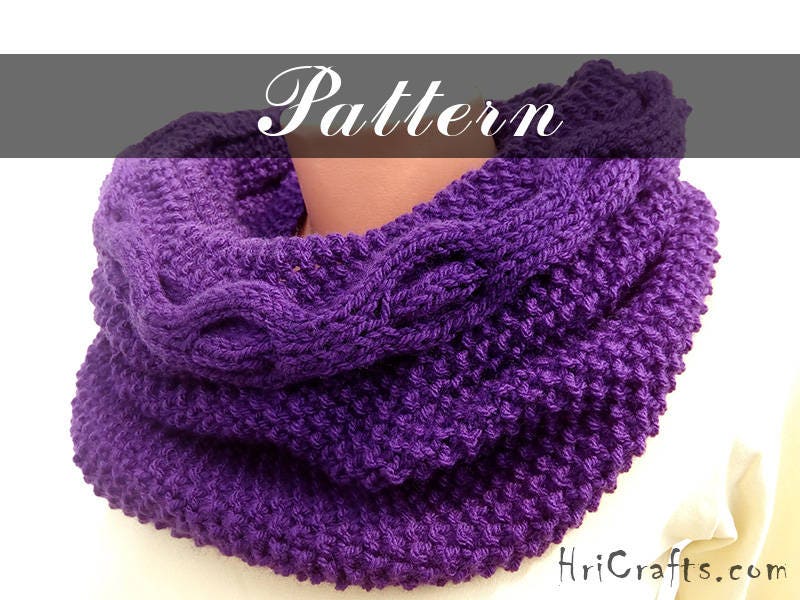 infinity shawl knit pattern
