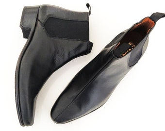 The Chelsea boots by Dr. Watson Shoemaker beat boots cuban heel mod sixties retro Beatle kinks