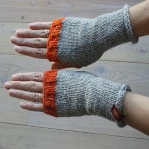 ArmstulpenWollehandgestricktPulswärmer Bild 3