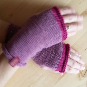 ArmstulpenWollehandgestricktPulswärmer Bild 3