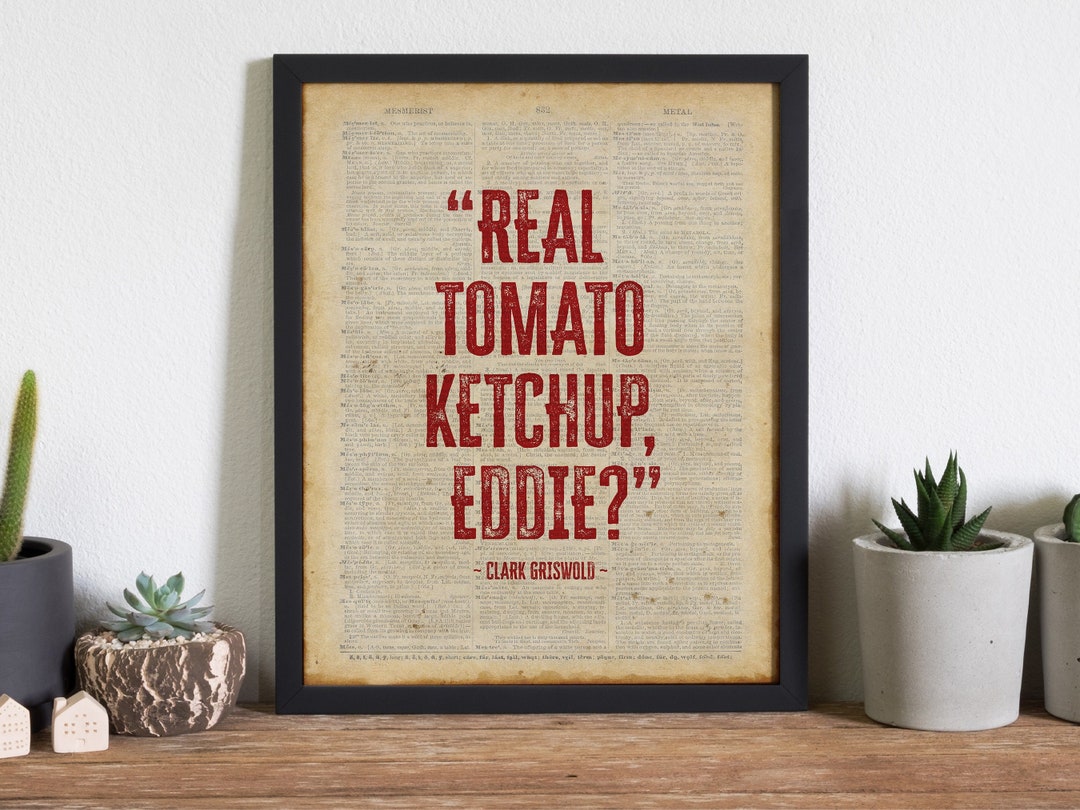 Real Tomato Ketchup Eddie Poster National Lampoon's Etsy