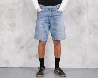 old man jean shorts