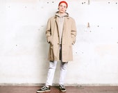 Vintage Mens 90s Mac Coat . Light Brown Coat Mackintosh Coat Men 39 s Raincoat Beige Spring Autumn Coat Casual Outerwear . size Large L