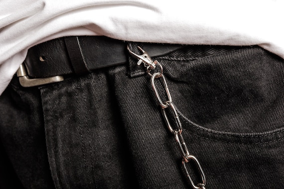 Double Wallet Chain With O Ring Belt Chain 90's Trouser 