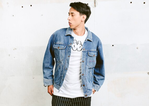 90s denim jacket mens