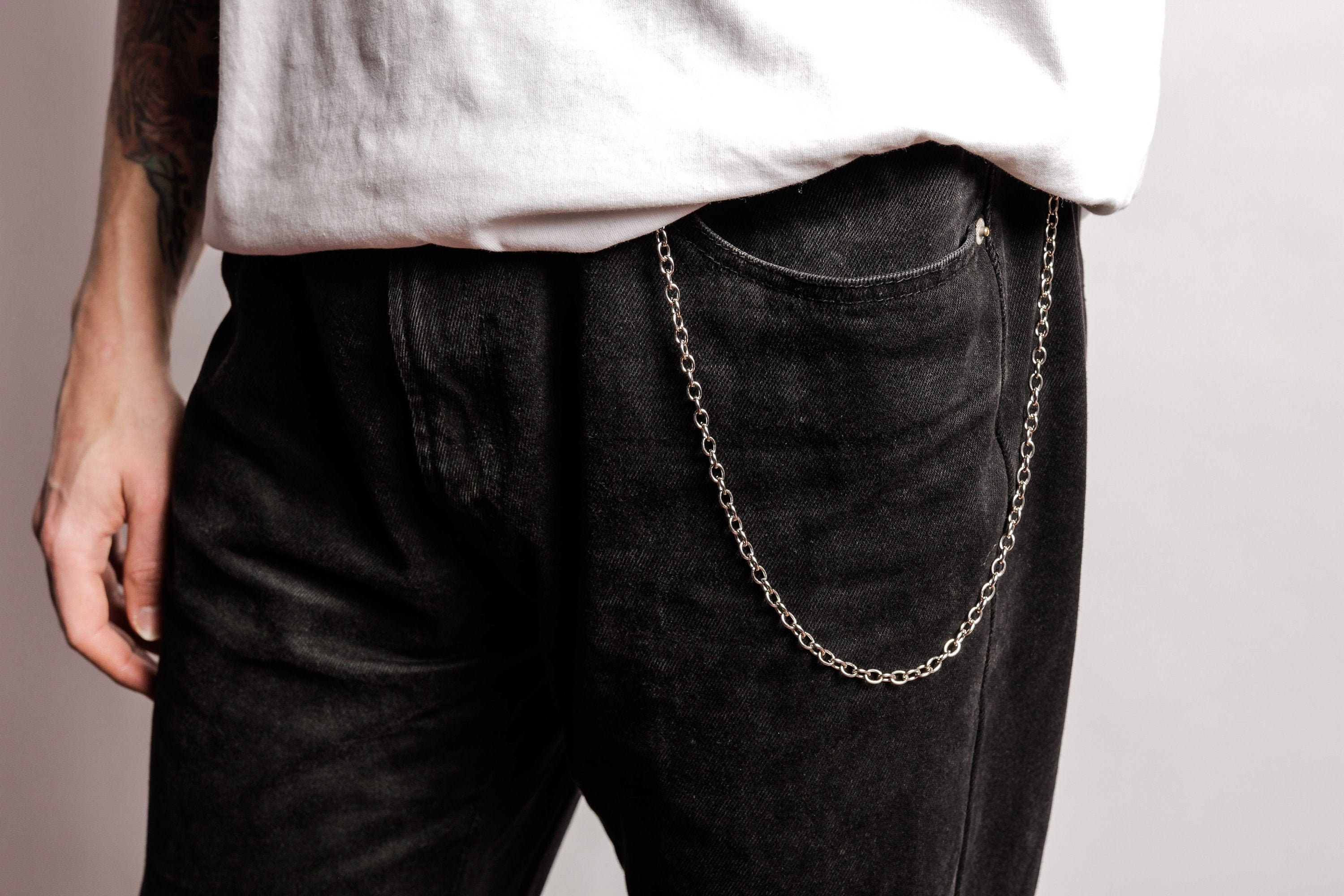 Man They Key Chain Men Keychain Classic Wallet Chain for Pants Key Chain Delicate ...