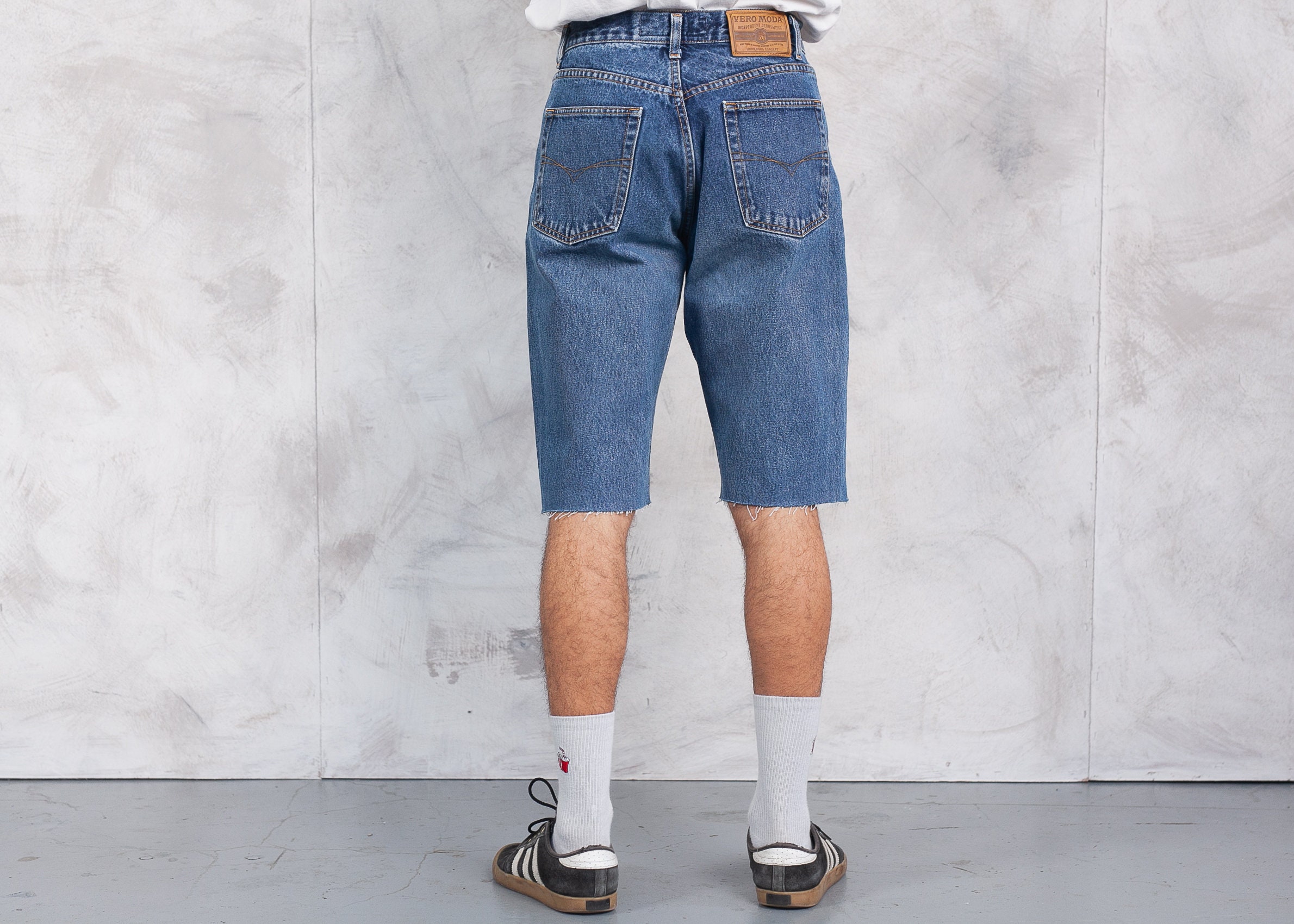 90s Denim Cut off Shorts . Vintage 1990s Jean Shorts Men Etsy