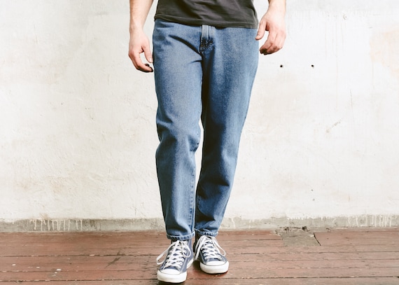 mens tapered denim