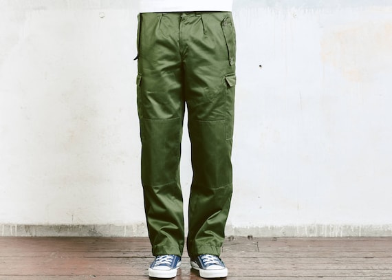 Vintage Herren 60s Schwedische Utility Arbeitskleidung Mühsam Hose //Hosen Alle