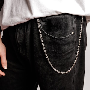 Männer Hosen Kette Schlüsselanhänger Geldbörse Kette für Hose Schlüsselanhänger Einfaches minimalistisches Design Kleines Geschenk für Sie oder Ihn