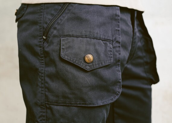 blue utility pants