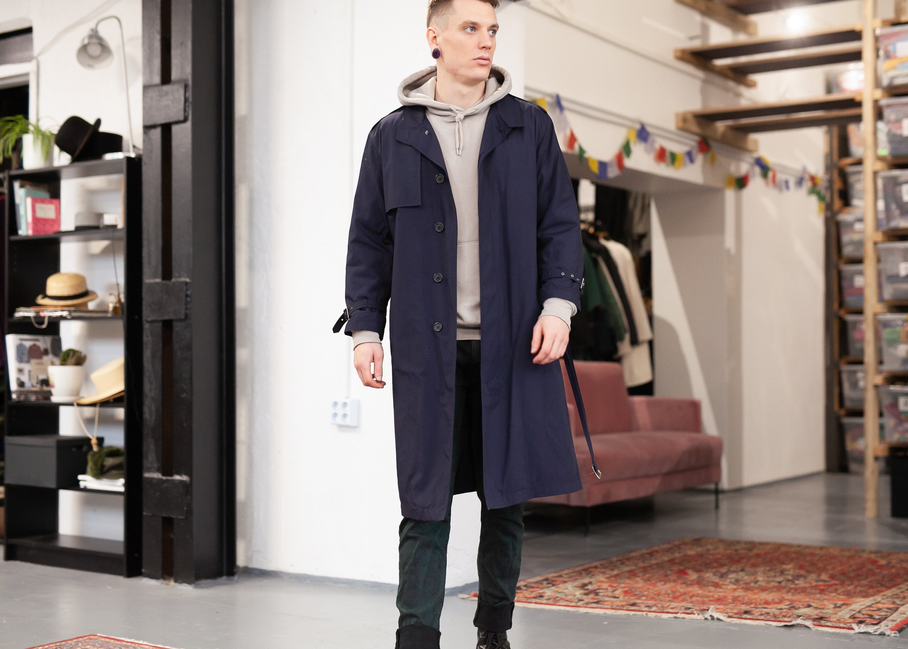 Blue mac deals coat mens