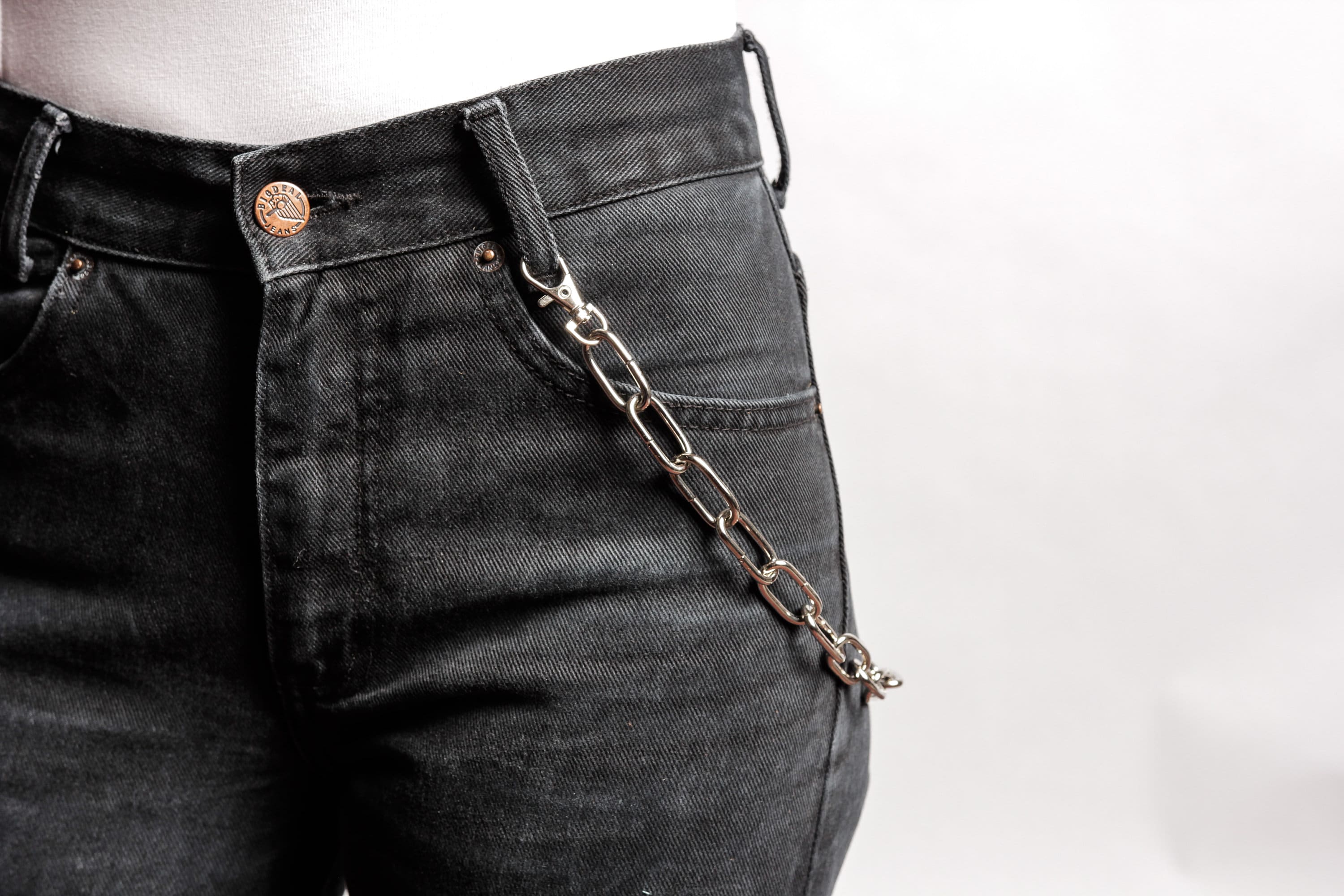 Badass Silver Mens Wallet CHain Pants Chain Silver Jeans Chain Jean Ch –  iwalletsmen