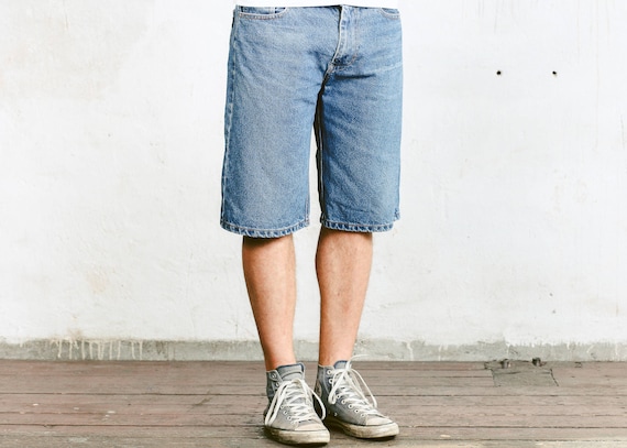 vintage denim shorts mens