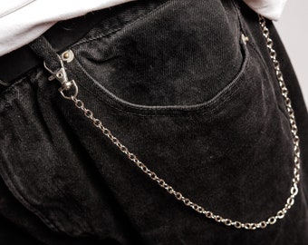 Tassen & portemonnees Portemonnees & Geldclips Portemonnee met ketting punk rock sleutelhanger dating verjaardag cadeau voor vriendin Chunky ketting riem dikke broek ketting voor vrouwen broek riem keten jaren '90 accessoires 