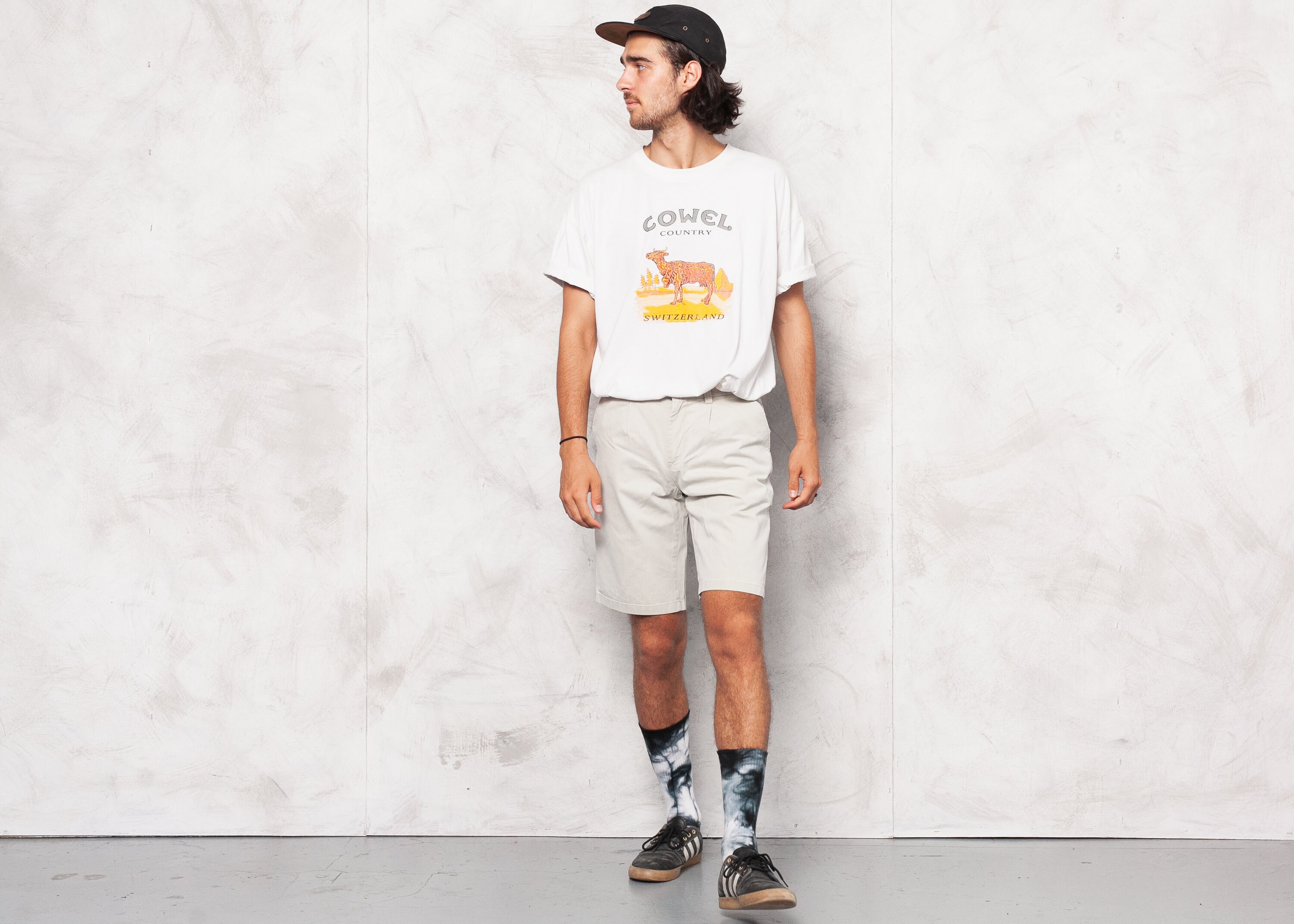 Vintage Men Shorts . 90s Casual Shorts 