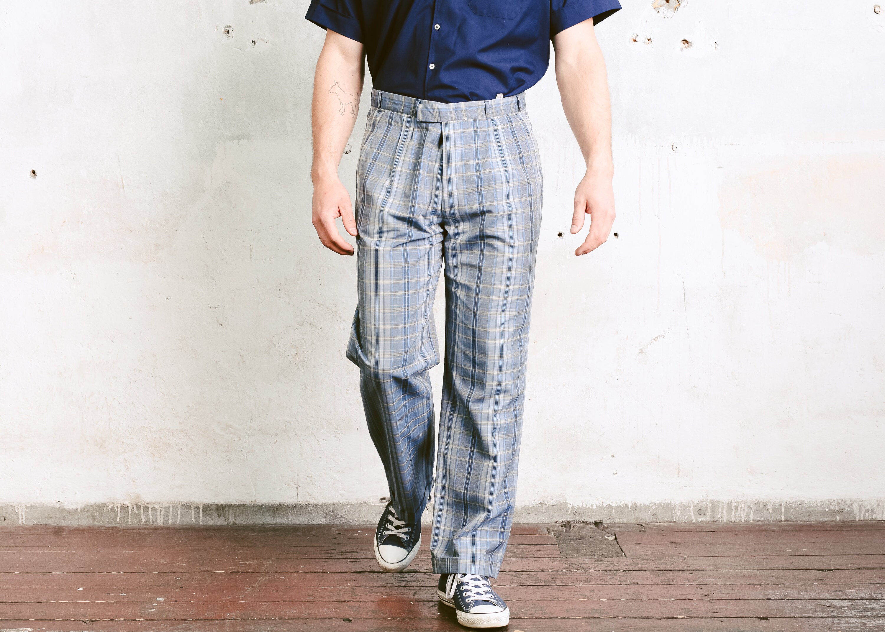 Checked Men Trousers  Buy Checked Men Trousers online in India