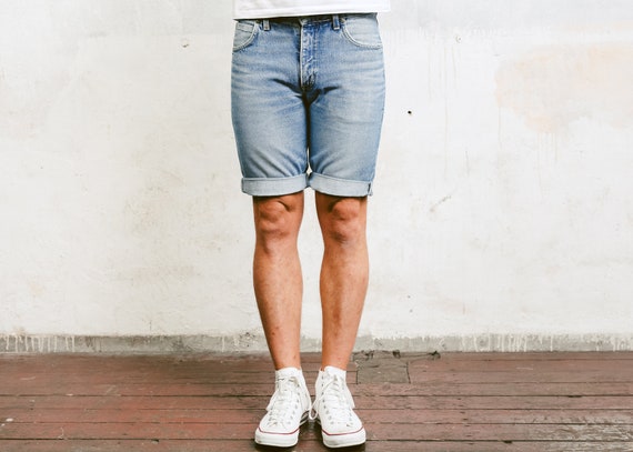 vintage denim shorts mens