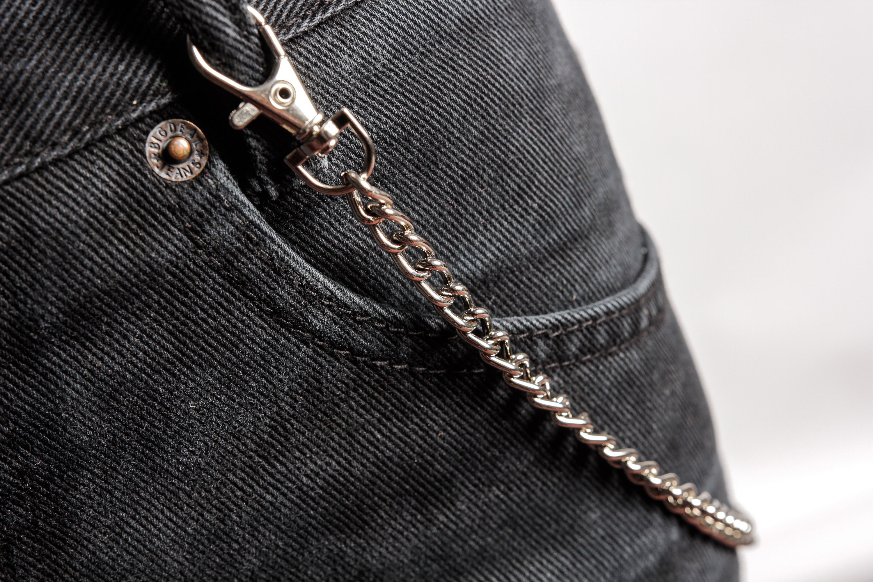 Keychain Wallet Chain for Pants Key Chain Simple Minimalistic Etsy