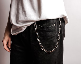 Thick Wallet Chain for Pants Key Chain Chunky Eboy Egirl Chain Minimalistic Design Large Gift for Him or Her