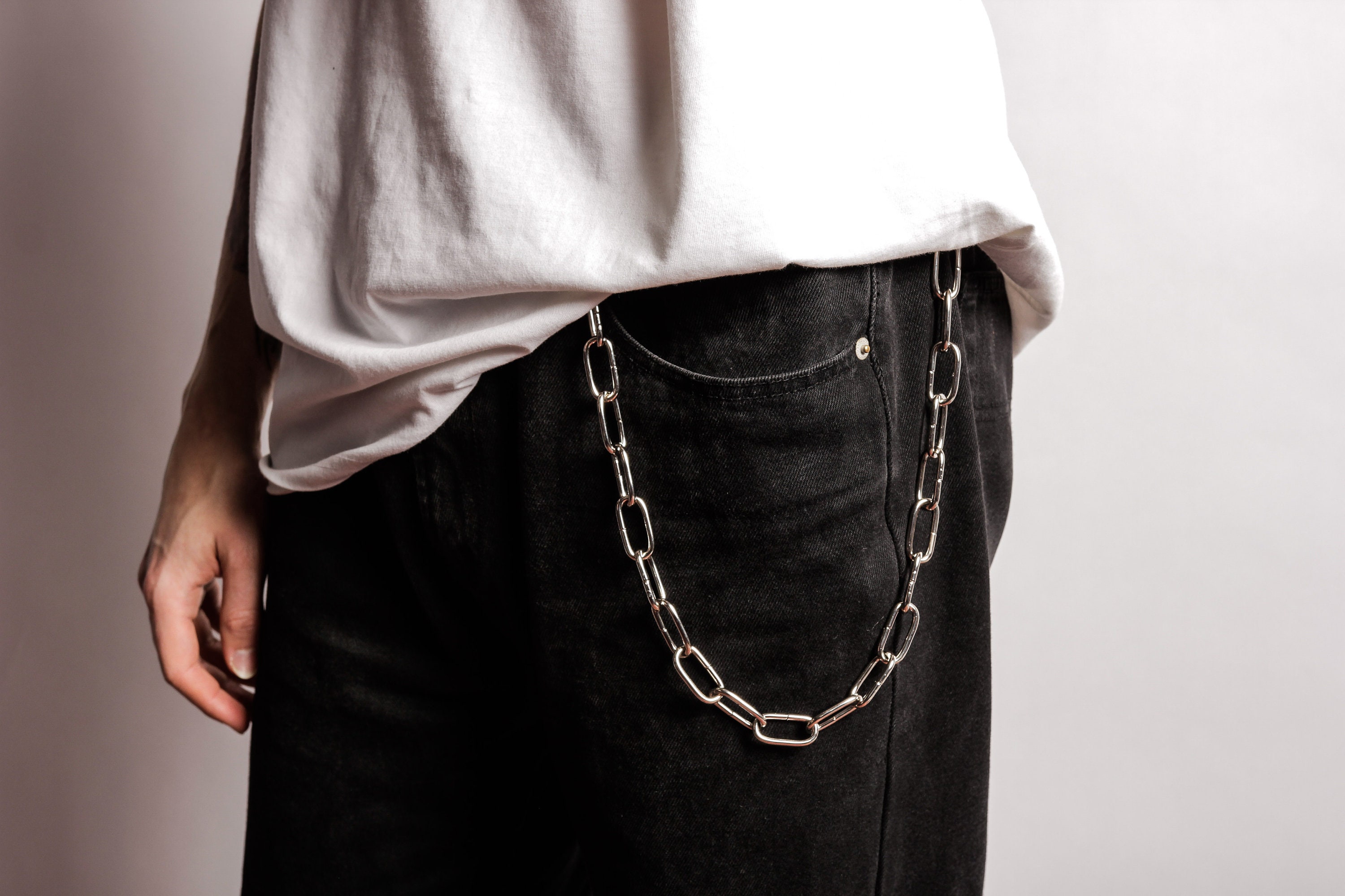 Thick Wallet Chain for Pants Key Chain Chunky Eboy Egirl Chain Minimalistic Design Large Gift for Him or Her Etsy