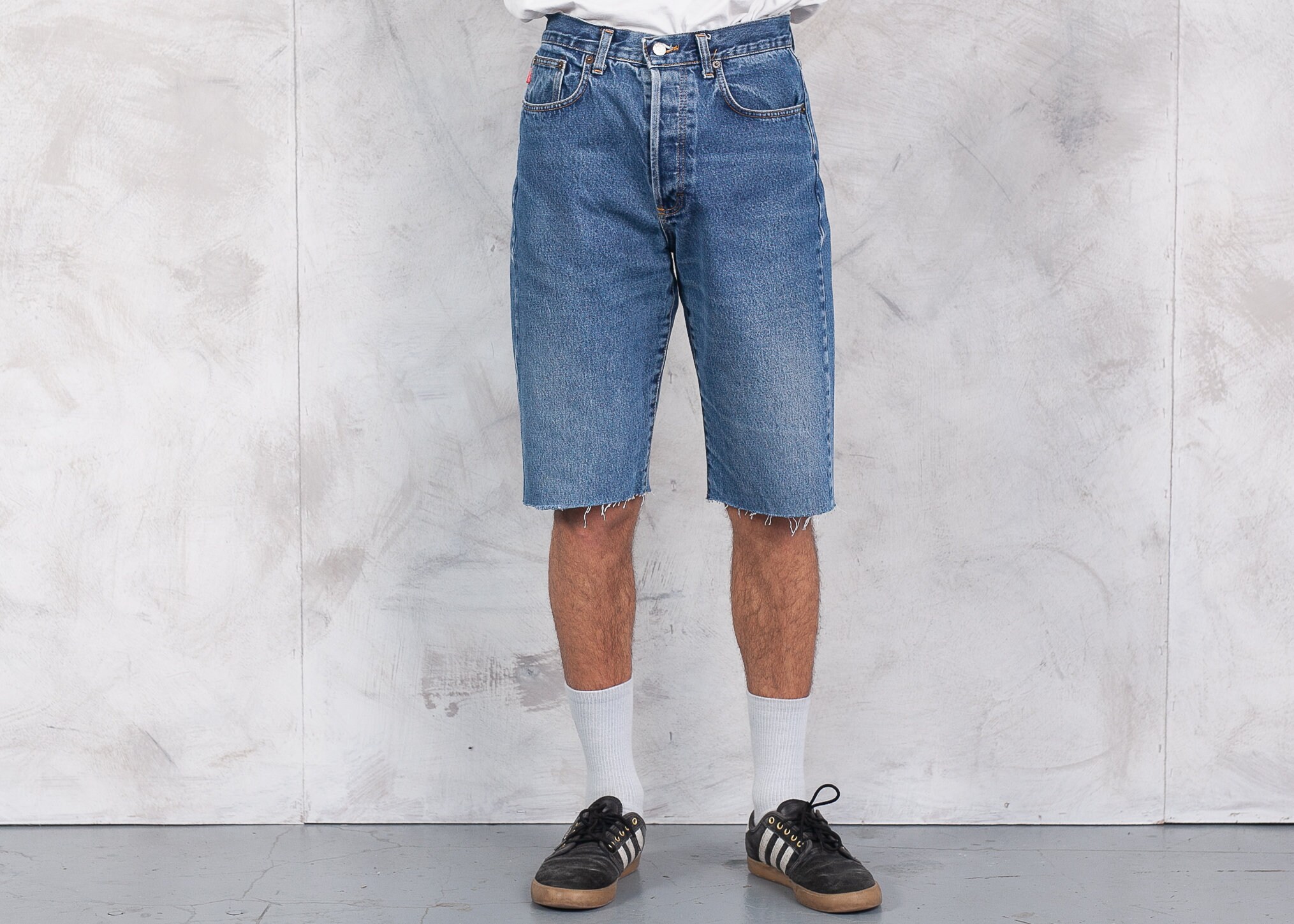 90s Denim Cut off Shorts . Vintage 1990s Jean Shorts Men Etsy