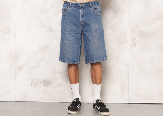 90s jean shorts mens