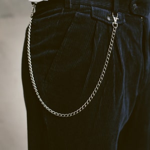 Llavero de regalo para hombre. Cadena para billetera para hombre. Cadena con cierre de langosta de dos lados. Accesorios para hombre. Regalo para novio.