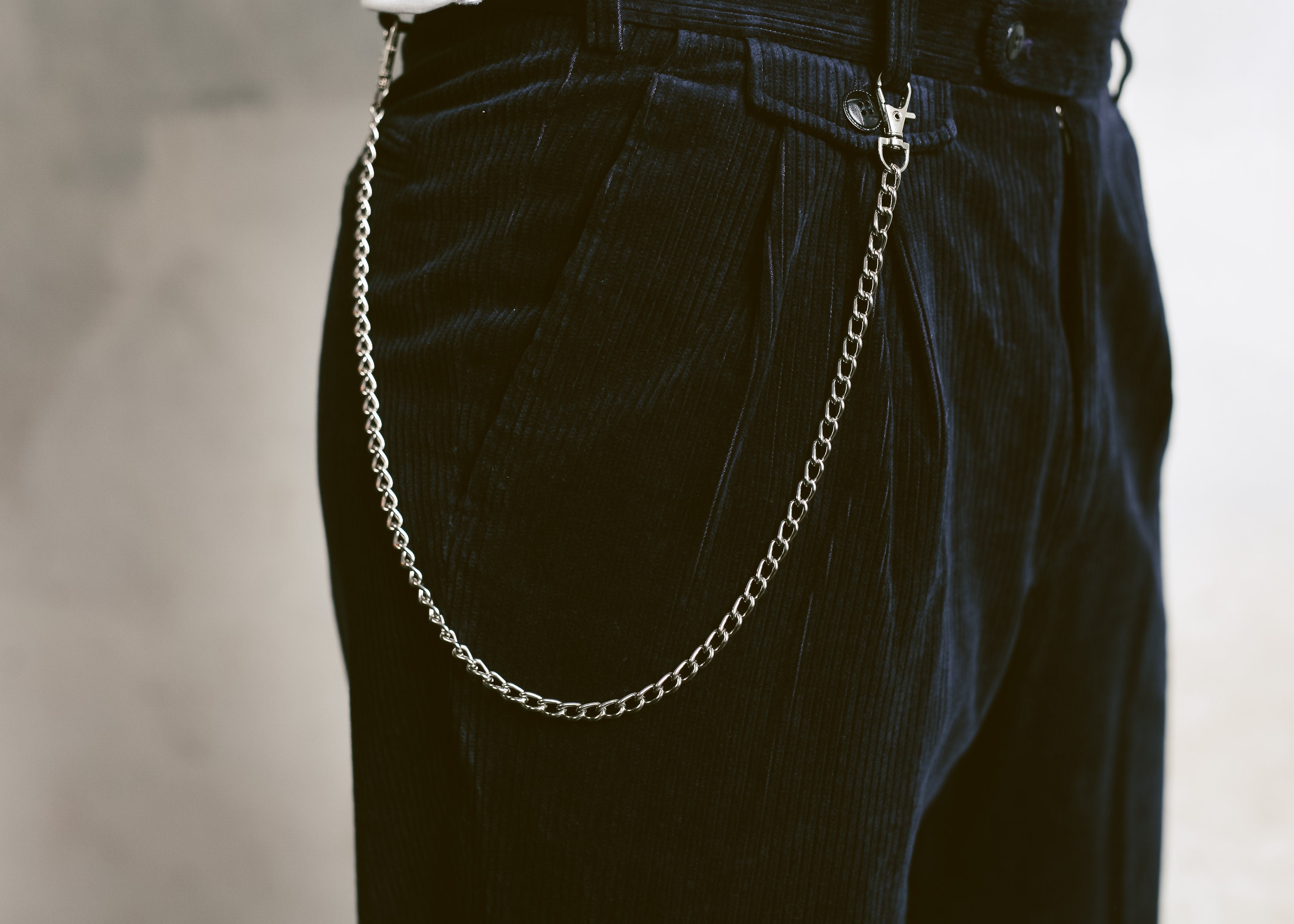 Double Wallet Chain With O Ring Belt Chain 90's Trouser 