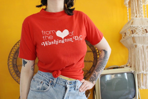 vintage 80's washington dc tourist single stitch t
