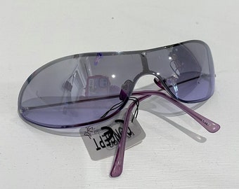 Y2k frameless 2000s lilac party sunglasses