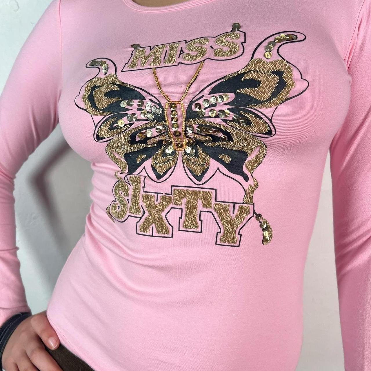 Vintage Miss Sixty butterfly print mini dress
