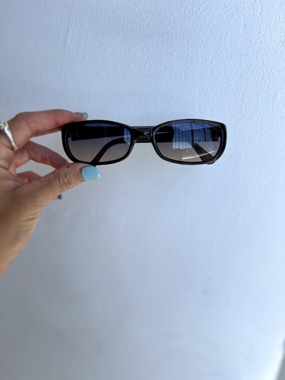 90s Y2K Rectangle frame basic vintage grey deadst… - image 4