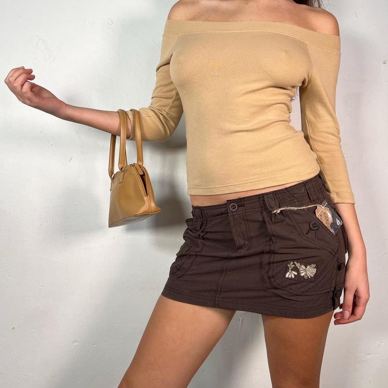 ★ Leey★ RIVET CARGO MINI SWEAT SKIRT BROWN P0000EAL il_fullxfull.4097721581_1qs0.jpg