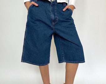 Perfect vintage 90s 2000s blue denim jorts shorts y2k