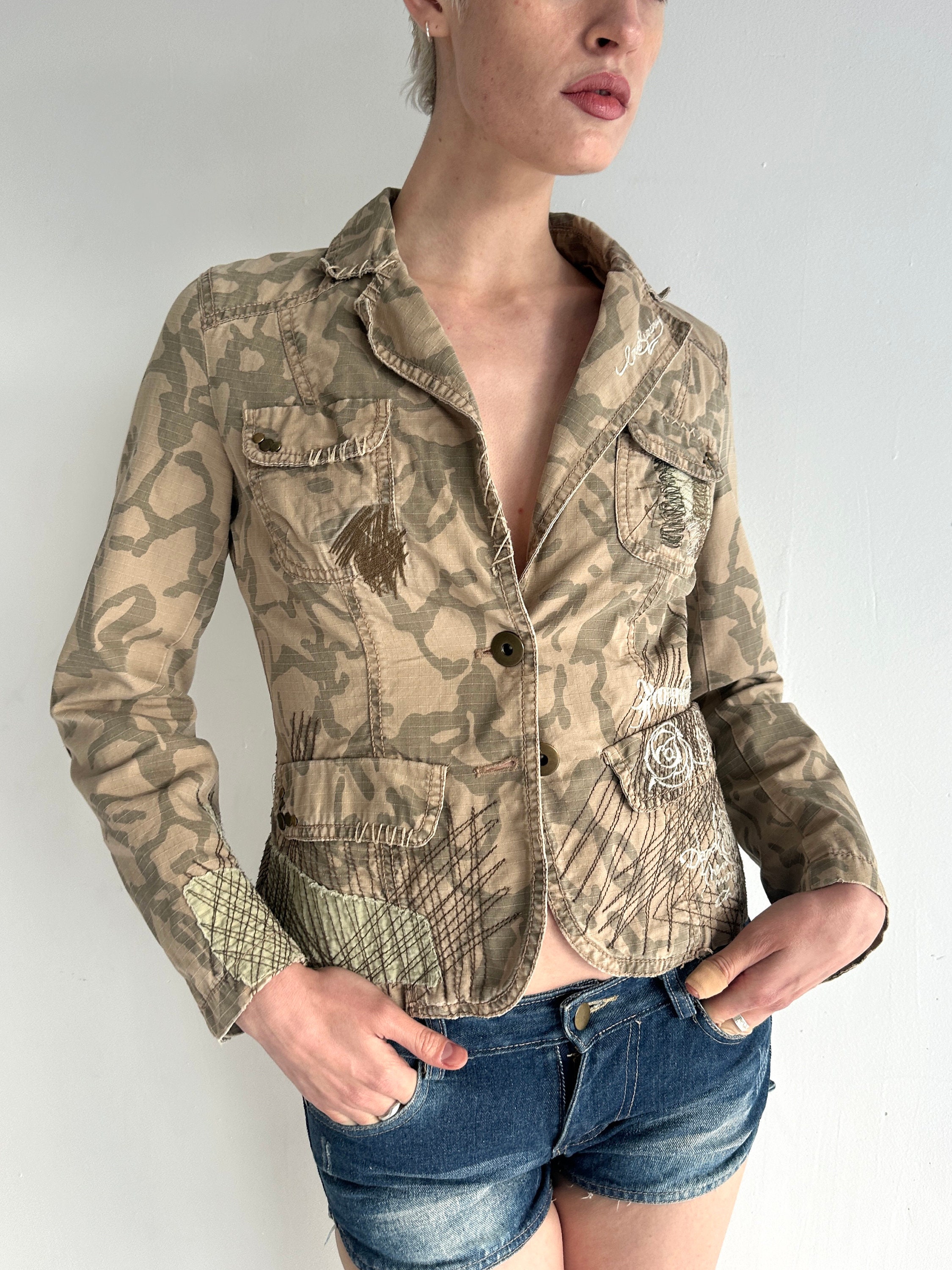 Jeans Blazer Camouflage Damen Street One Jeansjacke Roxana In