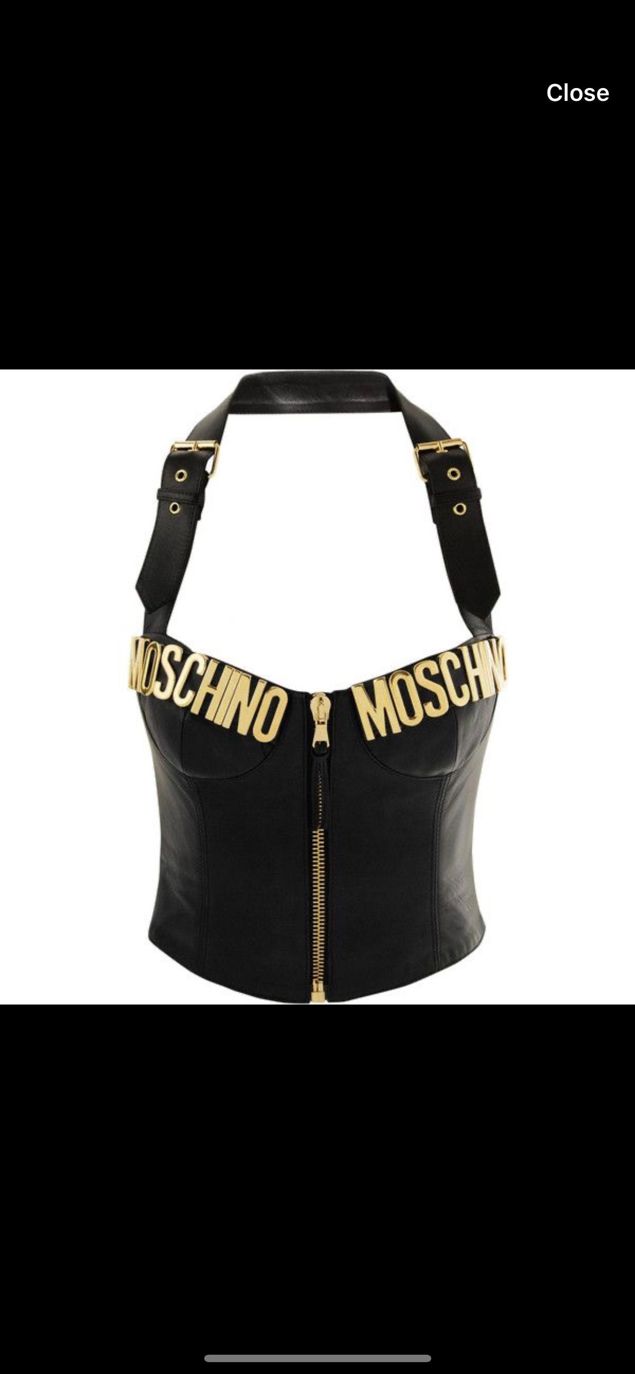 【送料&関税込】Moschino Top Bustier Sexy Vintage Moschino Cheap And Chic Ivory Lace Corset