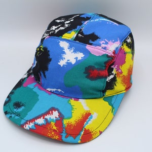 Cotton 5 Panel Hat, 5 Panel Cap, Five Panel, Five Panel Hat, Five Panel Cap, Baseball Hat, Baseball Cap, Hat, Abstract, Trippy, Colorful