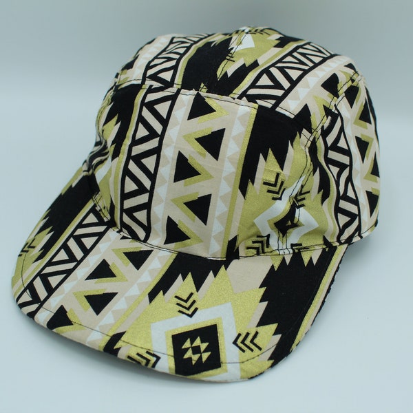 Cotton 5 Panel Hat, 5 Panel Cap, Five Panel, Five Panel Hat, Five Panel Cap, Baseball Hat, Baseball Cap, White, Black, Gold