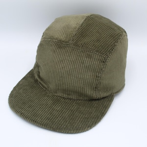 Corduroy 5 Panel Hat, 5 Panel Cap, Five Panel, Five Panel Hat, Five Panel Cap, Baseball Hat, Baseball Cap, Hat, Cap, Olive, Green, Soft